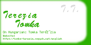 terezia tomka business card